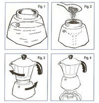 Vev Vigano Tradizioni 6 cup Moka Espresso Maker