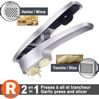 RBrands 2 in 1 Garlic Press & Slicer