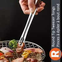 RBrands –Round Tip Tweezer Tongs