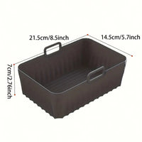 Reusable Silicone Rectangle Air Fryer Pot