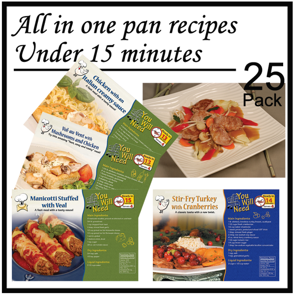 Recipe Pack - Meals Made In Under 15-Minutes
