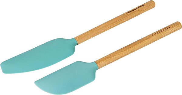 KitchenAid - 2 Piece Silicone Set with Bamboo Handles