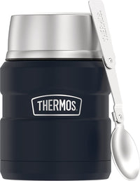 Thermos - 16-Ounce Vacuum-Insulated Food Jar with Folding Spoon